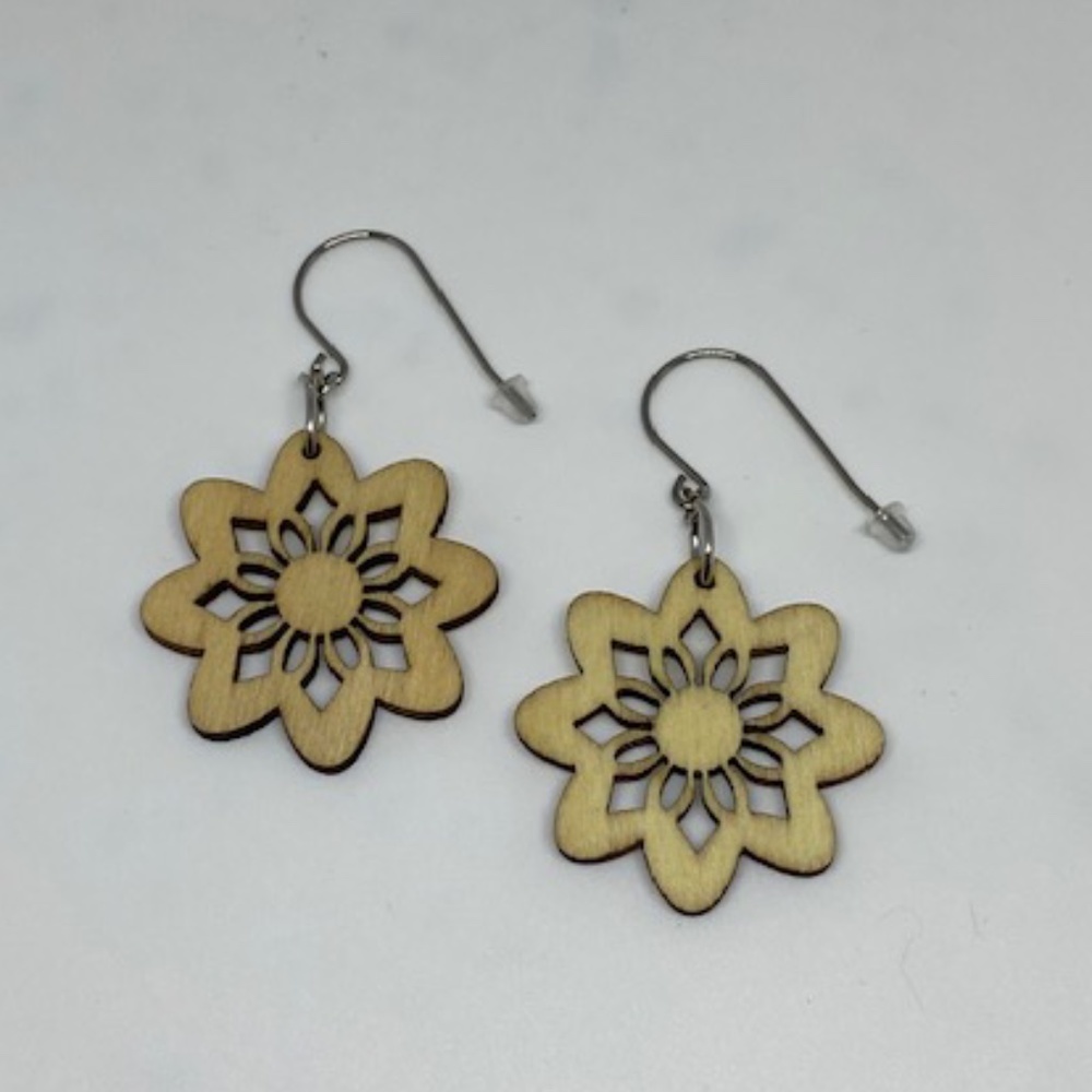Free With $50 Purchase NWOT Boho Wooden Earrings